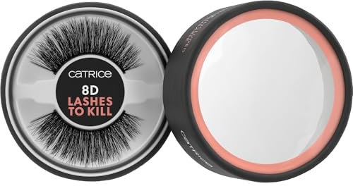 Catrice 8D Lashes To Kill, ciglia finte, n. 020, nero, effetto ciglia finte, vegano, senza particelle di microplastica, senza nanoparticelle, senza profumo, confezione da 1 (1 g)