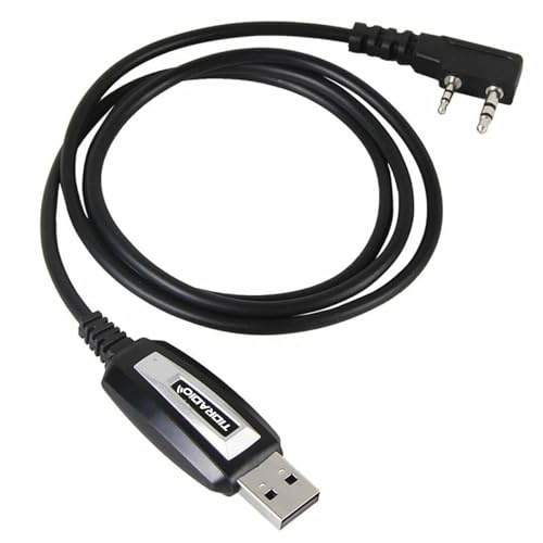TIDRADIO CH340 USB Programming Cable Chip Compatible with Baofeng UV-5R | UV-5RM UV-5R Mini GT-5R RT-470X TD-H8 TD-H3 and Multiple Models RT24 RT27 Walkie Talkies-Easy Setup, No Driver Needed
