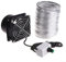 Extractor de humo, extractor de humo, conducto de ventilación USB, velocidad ajustable, para soldar leña y circulación de aire, Extractor Industrial de Aire, VentilacióN (ventilador más tubo de 1 m)