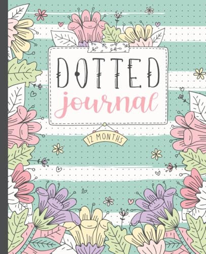 Bullet Style Dotted Journal: A Premade and Undated Dot Grid Notebook | 12 Months
