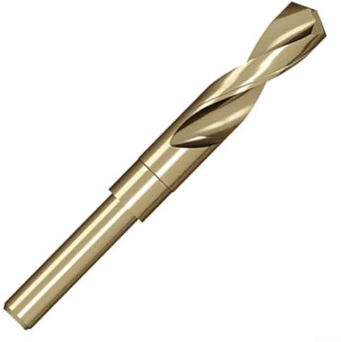 Oniissy Foret professionnel en acier rapide de 18 mm, acier rapide 6542, tige ronde de 10 mm, angle de point de 135°, perçage de métal de précision, résistant à l'usure