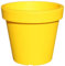 Planters Pride Aura 47.5cm ⌀ Large Plant Pot, Vibrant Yellow | Weather-Resistant Recycled Plastic Planter | Flower Pot with Drillable Drainage Holes & Plug | Outdoor Patio Pot, Indoor House Plant Pot