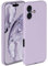 ONEFLOW Soft Case for iPhone 16, Silicone Case with Camera Protection, Silicone Case with Raised Screen Protection, Back Cover Protective Case, Soft Mobile Phone Case, Lilac