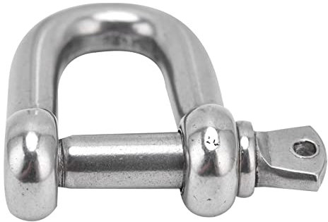D-Ring-Schäkel, Schraubstift-Ankerschäkel, D-Ring-Schäkel-Schäkel Zum Abschleppen, Edelstahl-D-förmiger Bogenschäkel für Ketten, Outdoor-Camping-Überlebensseil (M16)