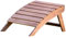 Ptsuker Adirondack Outdoor-Fußhocker, zusammenklappbar, Hartholz, Fußstütze, Holzakzent-Möbel für Garten, Terrasse, Hinterhof, Balkon, Deck