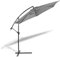 HERSIG - Sombrilla Terraza Exterior - Parasol Jardin 300x300cm - Parasol Terraza Exterior con Manivela - Sombrilla Jardin Grande Soporte Metálico - Protección Solar para Jardines, Terrazas - Blanco