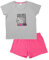 United Labels Hello Kitty Pyjama pour femme - Ensemble pyjama à manches courtes avec short - Gris/rose, gris/rose, M