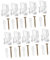 OSALADI 20pcs Kunststoff Möbel Mit Schrauben Hause Befestigung Glas Clips Einfache Tür Montage