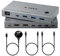 YOUTINGHDAV KVM Switch 2 PC 2 Monitore USB C, USB 3.0 KVM Switch Dual Monitor HDMI 4K@60Hz für 2 Laptops, MST, 80W PD, mit 2 USB-C Kabels und Kabelgebundener Fernbedienung