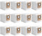 Paquete de 12 bolsas de polvo de repuesto para aspiradora robot eufy 3 en 1 E20/E25/E28, accesorios desechables de gran capacidad de 3 L, bolsas de recipiente