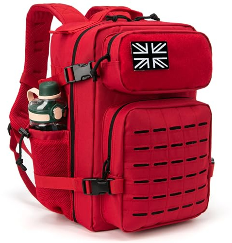 QT&QY Military Tactical Backpacks for Men Army Molle Daypack 25L/35L/45L Lage 3 Day Bug Out Bag Camping Hiking Rucksack with Bottle Holder