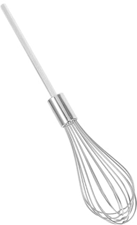 BRIGHTFUFU Edelstahl Handmixer Aufsatz Rührbesen und Knethaken Bohrmaschinen Rührgerät Zubehör für Teig und Ei Whisk Küchengerät Ersatzteil Wiederverwendbar