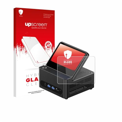 upscreen Schutzglas für AOOSTAR G-FLIP H255 | Transparenter Displayschutz Made in Germany Klare 9H Schutzfolie Glas-Folie Montage-Set Anti-Fingerprint