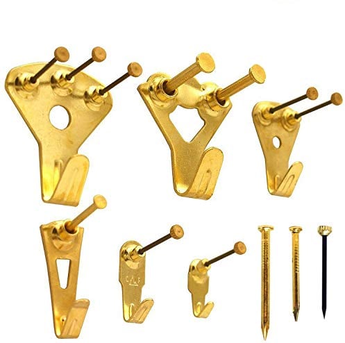 Northern Brothers Picture Hooks - Heavy Duty Picture Hanging Kit Picture Frame Hangers with Nails for Walls (130 Pieces)