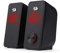 Redragon Altavoz estéreo 2.0 Stentor (GS500) 2x5W para Ordenador con retroiluminación roja, Alimentado por USB y Jack 3,5 mm