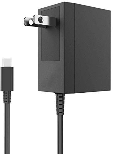 AC Adapter Charger for Nintendo Switch/Switch OLED/Switch Lite,Switch Power Supply Cable Wall Charger with 5ft Cord 15V 2.6A Support TV Mode and Dock Station, Non-OEM