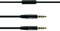 PowerLocus Extension Cord Audio Cable, Aux Cable 3.5mm Male to 3.5mm Male with Microphone for Headphones, Speakers, TV (Black)