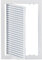 200x300mm Griglia di Ventilazione con Filtro - Griglia D'Aerazione Rettangolare - Sportello Ispezione in ABS Plastica, Bianco