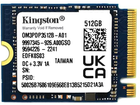 Kingston 512GB 2230 M.2 NVMe PCIe 3.0x4 SSD Solid State Drive OM3PDP3512B