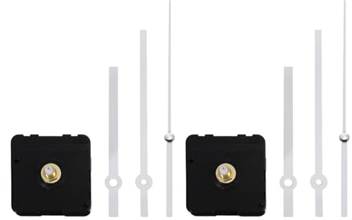 DOITOOL 2 STK Stille Uhr Selber Machen Uhrzeiger-kit Batterie Uhrwerk Stille Uhrwerk Uhrmotorwerk Teile Für Quarzuhren Geräuschloser Uhrmechanismus Leiser Uhrenmotor Sport Metall Wanduhr