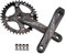 ZCXBHD 32/34/36/38/40/42T Kettenblatt MTB Kurbel Arm Set Road Square Taper Kurbelgarnitur Hohl Integrierte Kurbel Unterstützung Geschwindigkeit 10/11S Schwarz (Color : 170mm, Size : 40T)