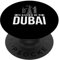 Dubai United Arab Emirates Uae City Skyline Karte Reise PopSockets mit austauschbarem PopGrip