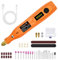 GOXAWEE Mini Amoladora Eléctrica Bateria, 3.7V Herramienta Rotativa con 104pcs Accesorios, Mini Taladro Eléctrica y 5 Velocidades, 8000-18000RPM, Multiherramienta Para Cortar, Grabar, Perforar, Pulir