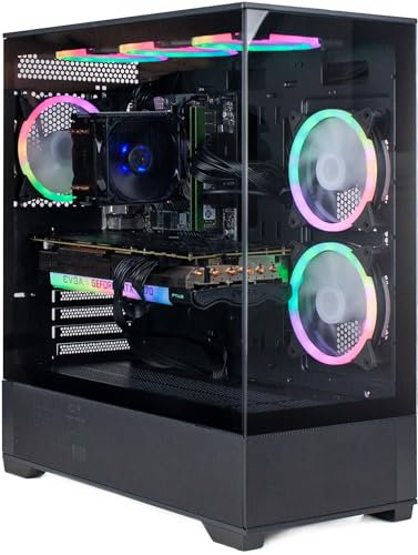 XUM Vista Gaming PC: Intel i9-11900F, NVIDIA GeForce RTX 3080 10GB, 32GB DDR4 RAM, 1TB NVMe SSD + 2TB HDD, 700W PSU, aRGB Lighting, WiFi, Windows 11 Home – High Performance VR Ready Gaming PC