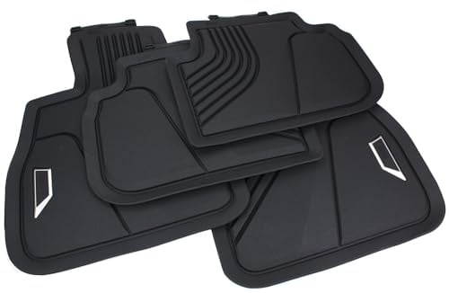 Original Fußmatten Kompatibel mit 1er (F40) 1er (F70) 2er Gran Coupe (F44) ab 2019 Automatten Allwetter Premium Qualität Schwarz 4-teilig