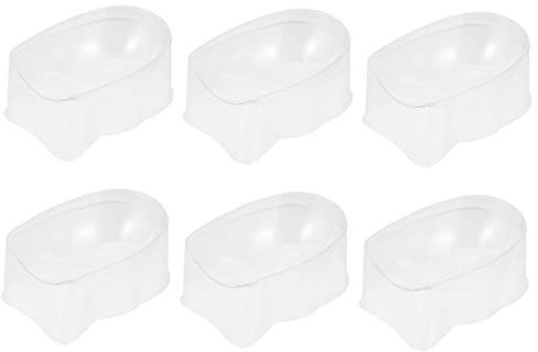 Gogogmee Nail Dip Tray 6pcs Powder Tray Container Nail Dip Powder Holder Smile Line Accessories Art Supply Box