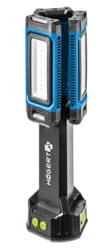HÖGERT TECHNIK Akku-Flutlicht-Set mit Stativ: 7000 lm, 360° Beleuchtung, IP54 Staub- & Spritzwasserschutz, IK09 Stoßfest, 7 Std. Laufzeit, Powerbank-Funktion, faltbar, ideal für Bau & Werkstatt