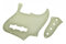 Pickguard Scratch Plate 10 Loch Bass Schlagbrett mit Kontrollplatte und Schrauben für FD Bassgitarre(Gold)