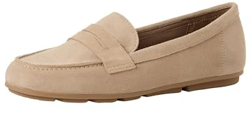 Tamaris Damen Slipper Leder, beige, 37 EU