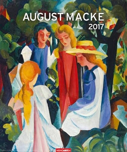 August Macke Edition-Kalender 2024. Kunstkalender im Großformat mit den Werken des Meisters der klassischen Moderne. Wandkalender 2024. Hochformat 46x55 cm