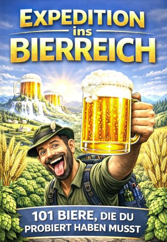 Expedition ins Bierreich: 101 Biere, die du probiert haben musst - Bier Geschenk für Männer und Bierliebhaber