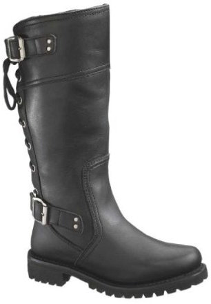 Harley-Davidson Stivale Alexa 14 Donna, Nero, 5.5