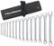 GEARWRENCH 15-teiliges Ringmaulschlüssel-Set mit Werkzeugrolle SAE – 81918