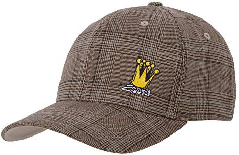 2Stoned Flexfit Basecap Glen Check Unisex mit Stick Crown in Braun/Khaki Größe L/XL