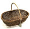 Nutley's Large Rustic Willow Vegetable Trug Basket - Handcrafted, Ample Space for Potatoes, Carrots, Onions, Stylish Kitchen Decor, Easy to Clean, Trusted Brand for Durable & Useful Kitchen Storage