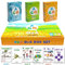 AGO Q&A Kartenspiel Set zum Englisch Lernen | Spiel und Spaß für Kinder und Erwachsene beim Lernen | 3 Kartenspiele in Magnetischer Box