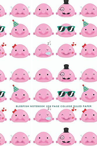 Blobfish Notebook - 200 Page College Ruled Paper