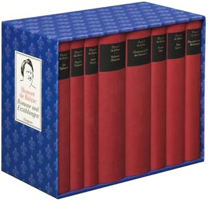 Romane und Erzählungen: Der Talisman; Eugenie Grandet; Vater Goriot; Verlorene Illusionen; Glanz und Elend der Kurtisanen; Cousin Pons; Tante Lisbeth; Das unbekannte Meisterwerk