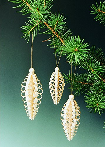6 Spanzapfen 12 cm Baumschmuck Baumbehang Christbaum Erzgebirge NEU