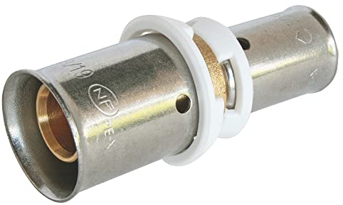 SOMATHERM FOR YOU, Manchon réduit à sertir PER Ø16-Ø12, compatible avec outils H, U, RF Installation rapide, acier inoxydable, pression max 10 bars, température 5°C à 90°C