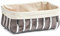 Zeller Brotkorb mit Beutel/Brotkörbchen, Metall/Baumwolle