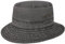Stetson Reston Freizeithut Damen/Herren (Kophöhe ca. 9cm) - Schlapphut aus Bio-Baumwolle Packable - Baumwollhut mit 40-fachem UV-Schutz - Frühjahr/Sommer schwarz XXL (62-63 cm)