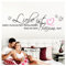 Grandora Wandtattoo Schlafzimmer Spruch Liebe ist beim Aufwachen I Gold (BxH) 150 x 47 cm I Wandaufkleber Herz Wand Deko Aufkleber Sticker Traum W800