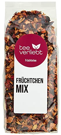teeverliebt - Früchtchen Loser Früchtetee Mix 200 g I Früchtetee lose I freche Früchtchen Tee-Mischung mit leicht süßer Note ideal als Kindertee I Früchtetee lose 1 kg