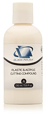 Glass Polish 14013 Polierpaste für Kunststoff und Acryl mit Mikroschleifmittel für professionelles Polieren – 250 ml