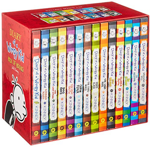 Diary of a Wimpy Kid Box of Books (1-14) (Export edition)